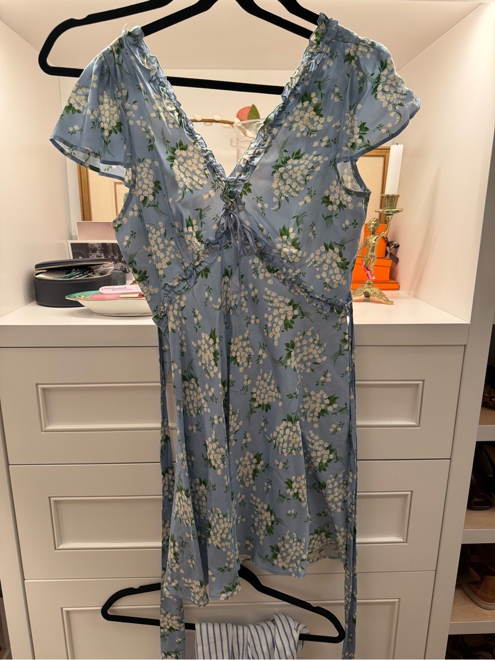 Dorn tayla Blue Floral Wrap Dress